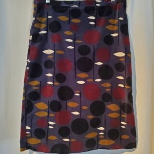 Boden Skirt Size 8 US (12 UK) multi color velvet
